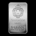 1 Gram Scottsdale Mint Silver Bar - "Prepper Silver" BU