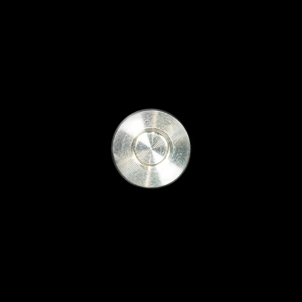 bottom side of a silver bullet