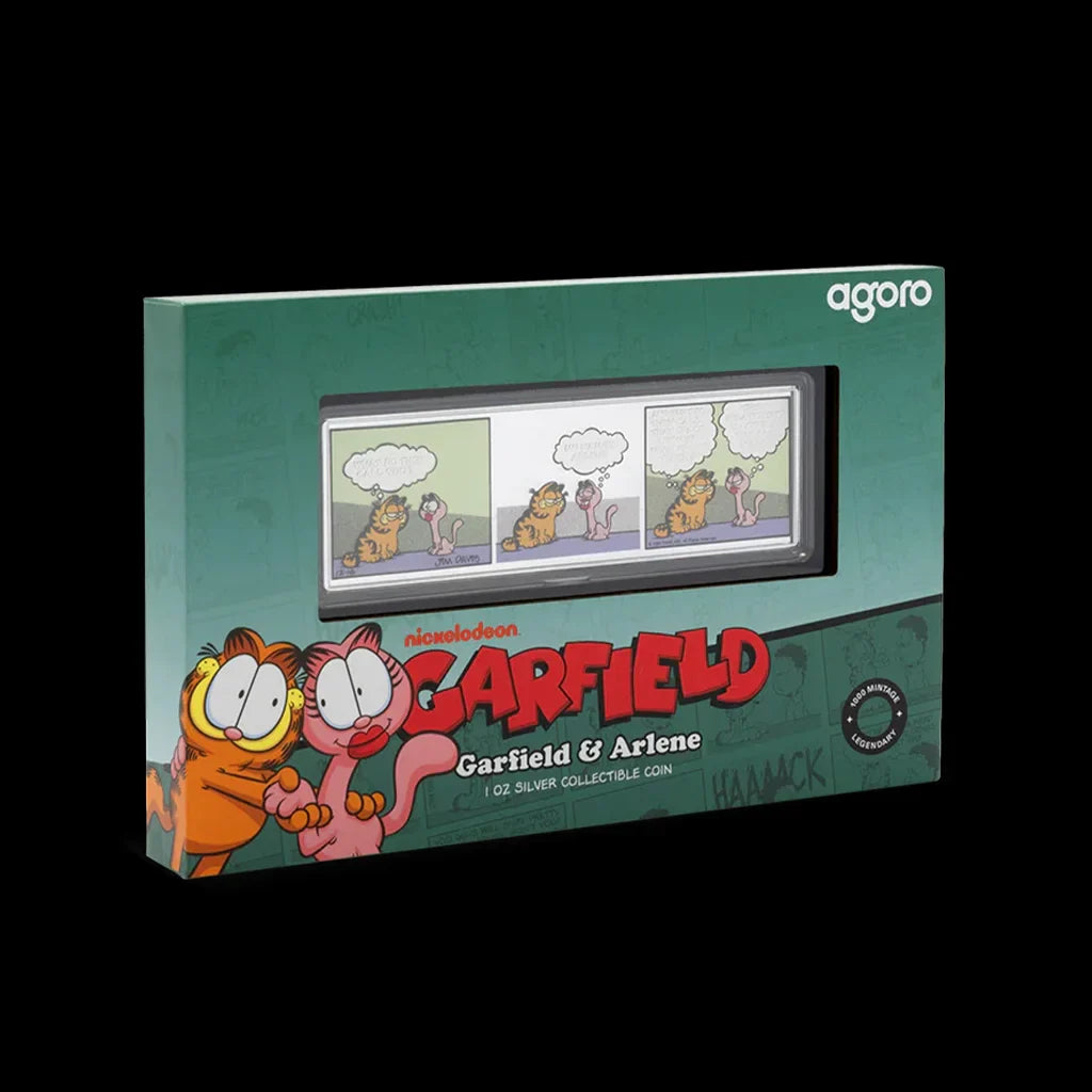Garfield and Arlene Comic 1 oz Silver Coin Collectible