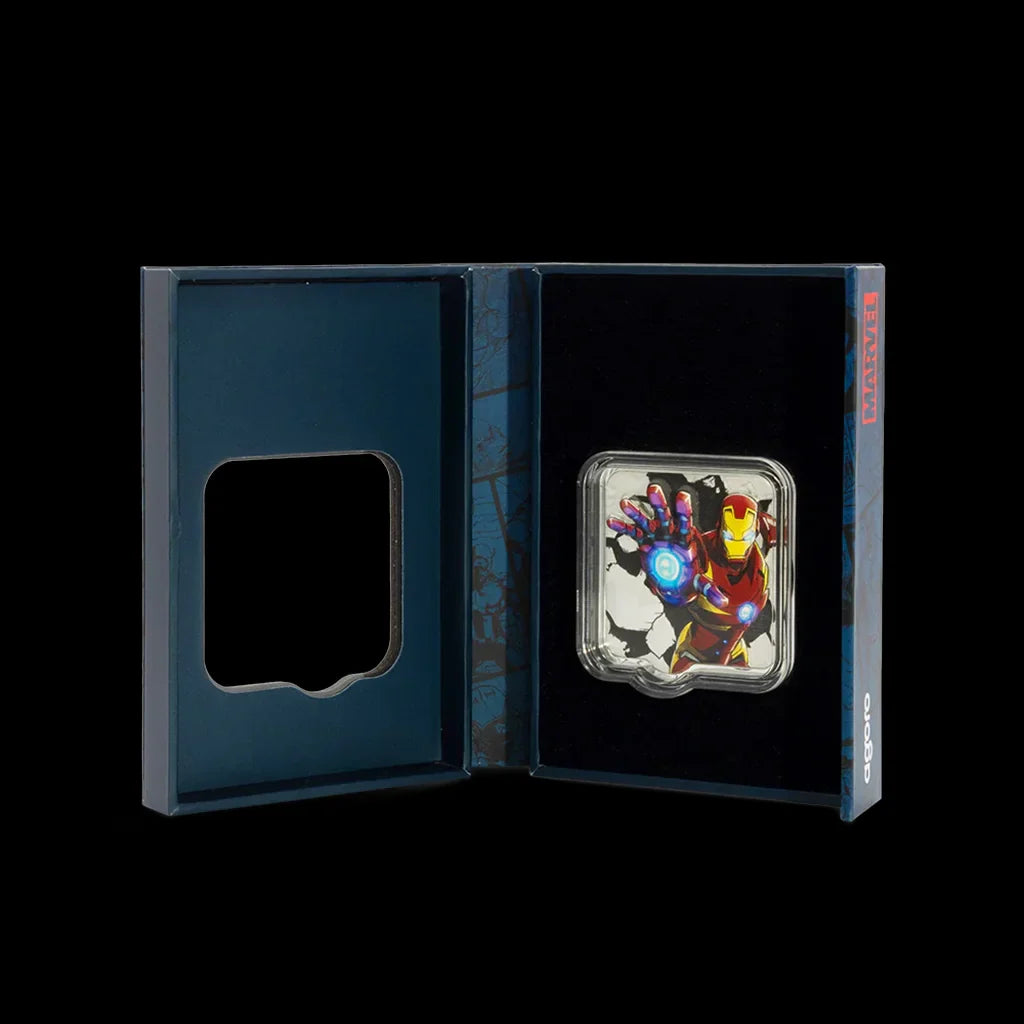 Iron Man ZAPT High Relief 2 oz Silver Coin Collectible