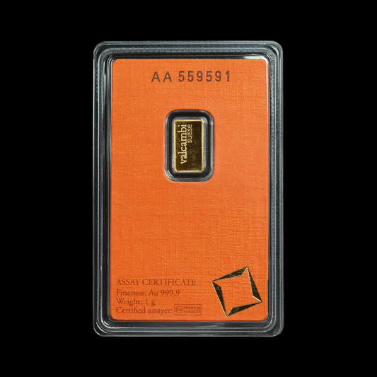 1 Gram Gold Bar Valcambi