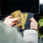 Black Wayfarer leather Goldback Wallet
