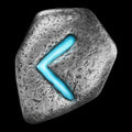 Germania Mint 1 oz Cast Silver Bar Rune Series - KENAZ