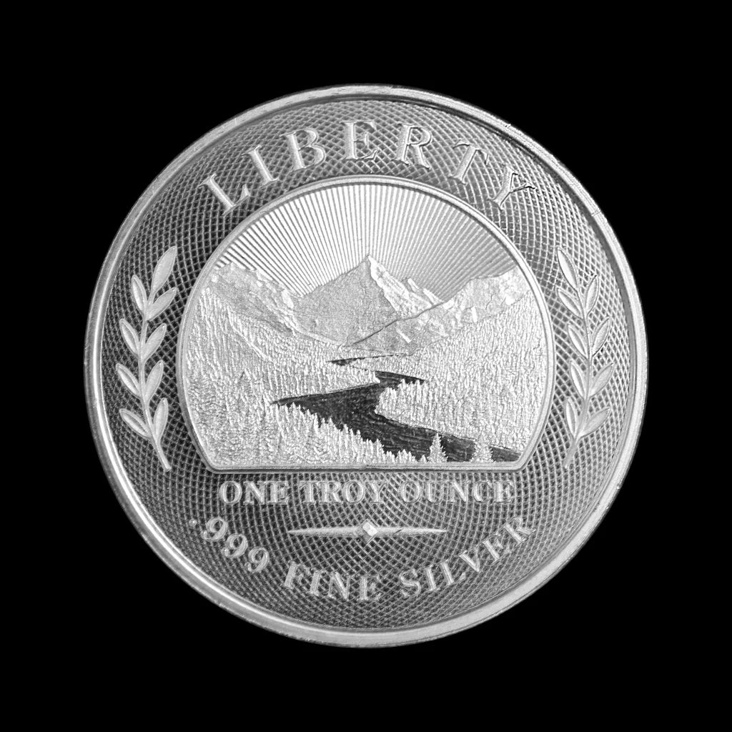 1 oz Summit Metals Silver Round Liberty Mountain