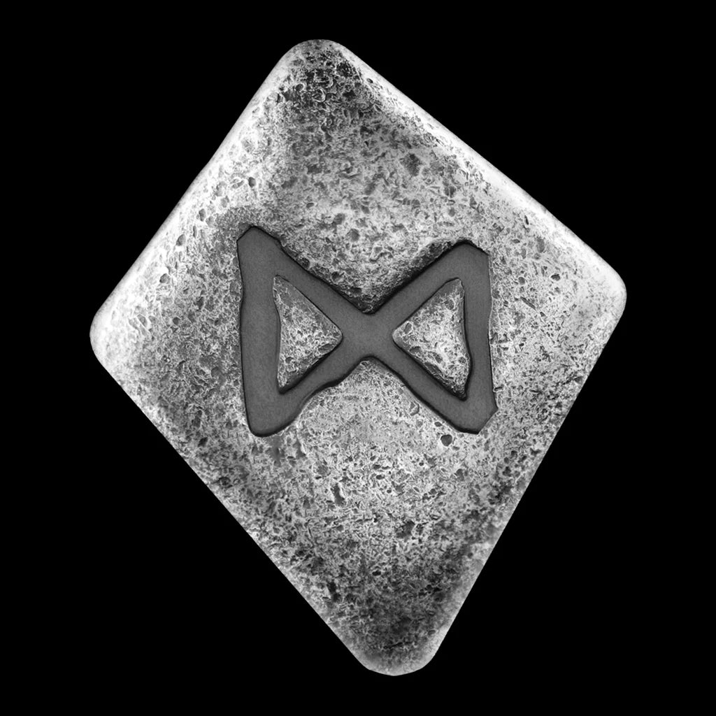 germania Mint Dagaz 1oz Cast rune non glowing
