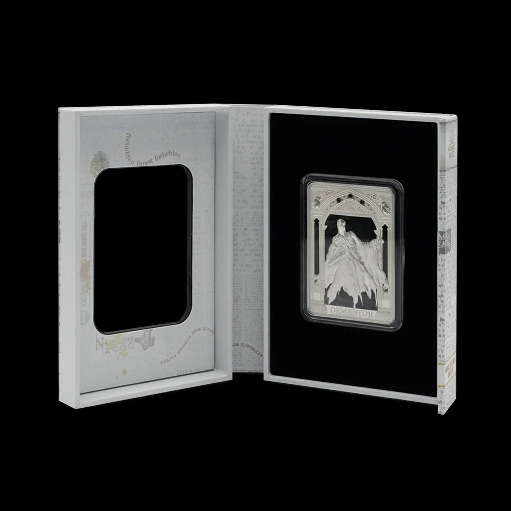 Harry Potter Dementor Collectible Silver Coin White Packaging Booklet