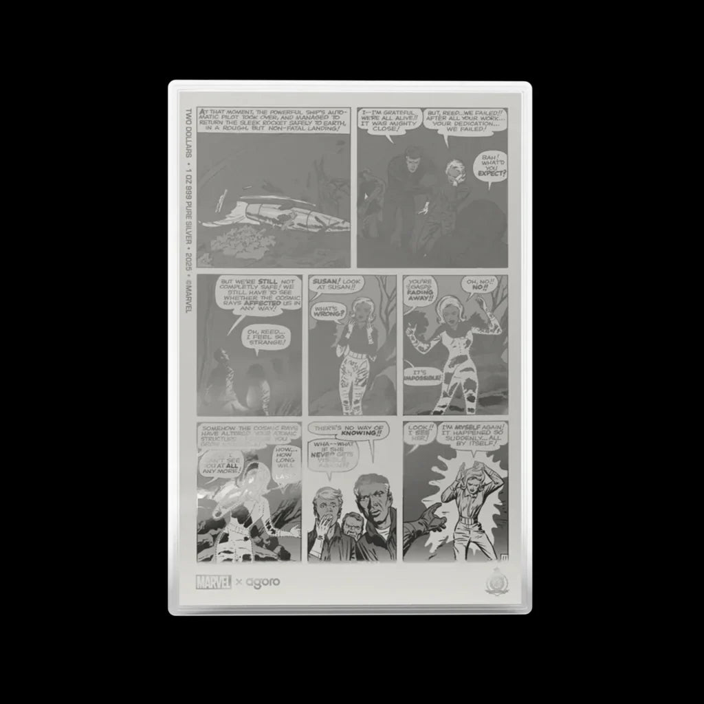 Fantastic Four 1 oz Silver Collectible Foil Comic Book Page