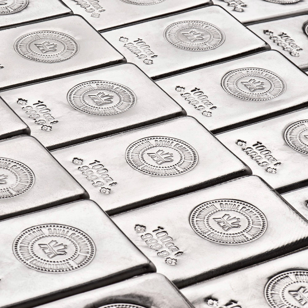 100 oz Royal Canadian Mint Silver Bar