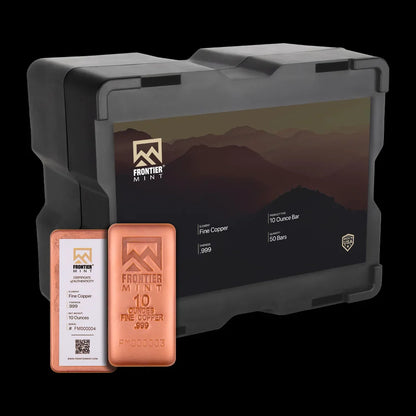 10 oz Copper Bar Frontier Mint