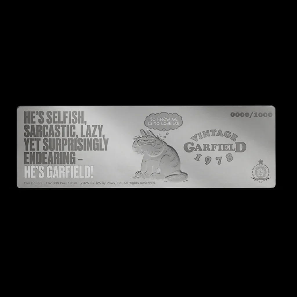 Garfield silver reverse
