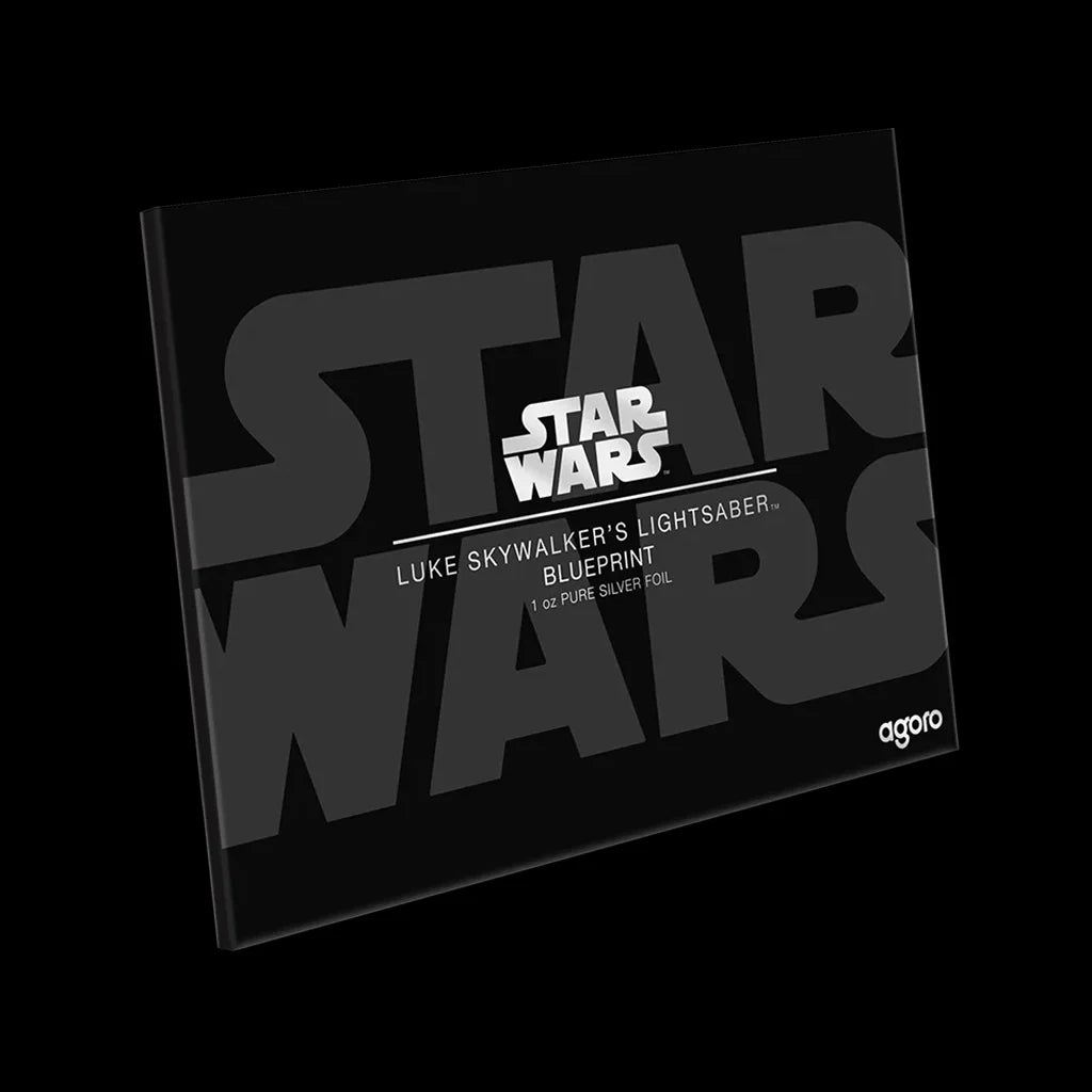 Lightsaber silver packaging