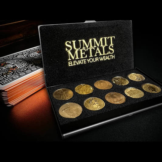 Gold Coin Ten Slot Wallet